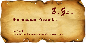 Buchsbaum Zsanett névjegykártya
